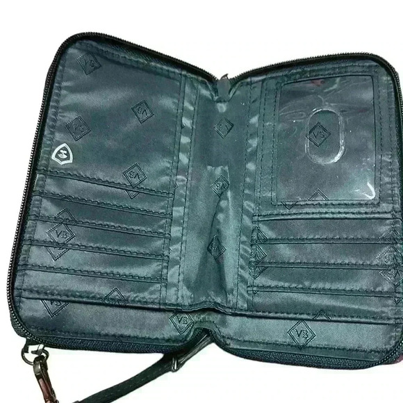 Vera Bradley Falling Flowers RFID Grab & Go Wristlet VG-Exc - Picture 8 of 10